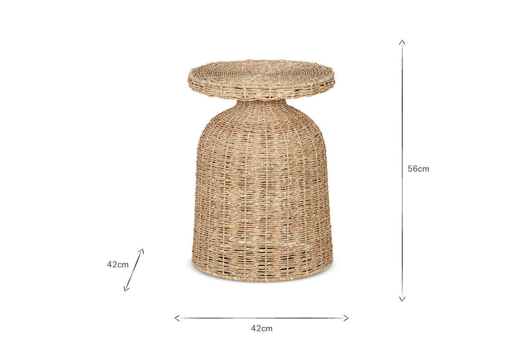 Rampura Rattan Side Table - Natural