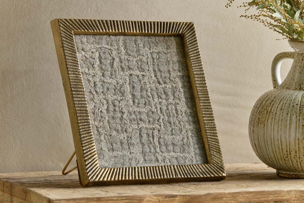 Ranoli Iron Etched Photoframe Antique Brass