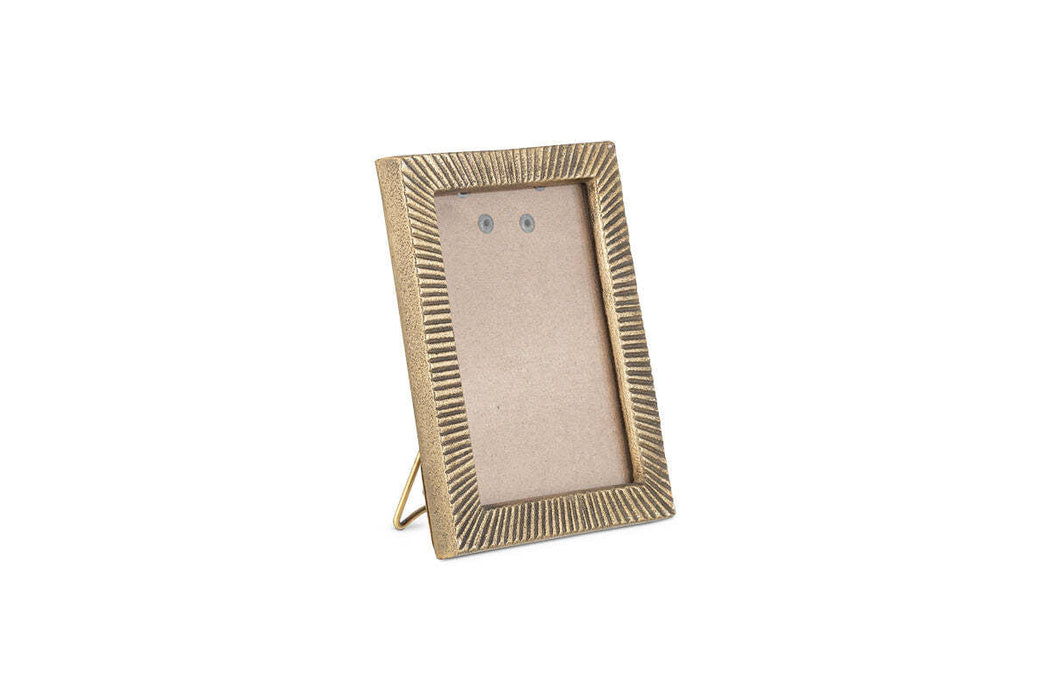 Ranoli Iron Etched Photo Frame - Antique Brass