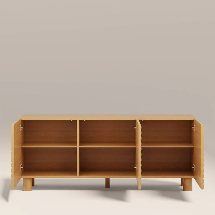 Raphael 3 Door Wooden Sideboard Oak