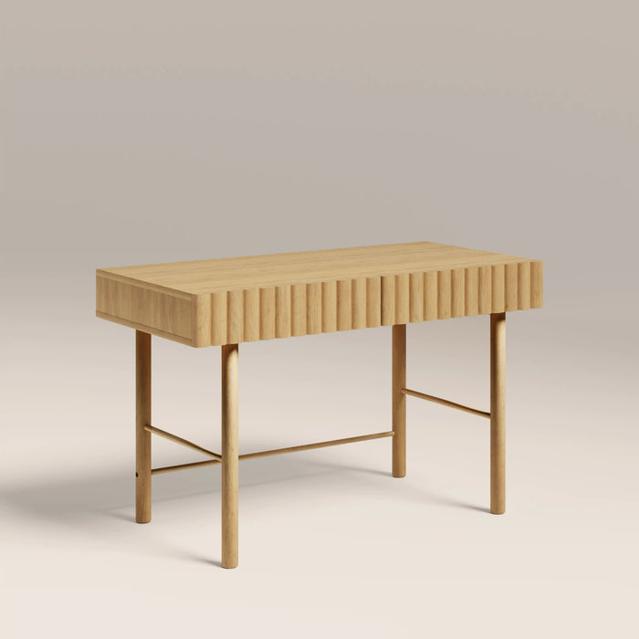 Raphael 2 Drawer Wooden Desk Oak