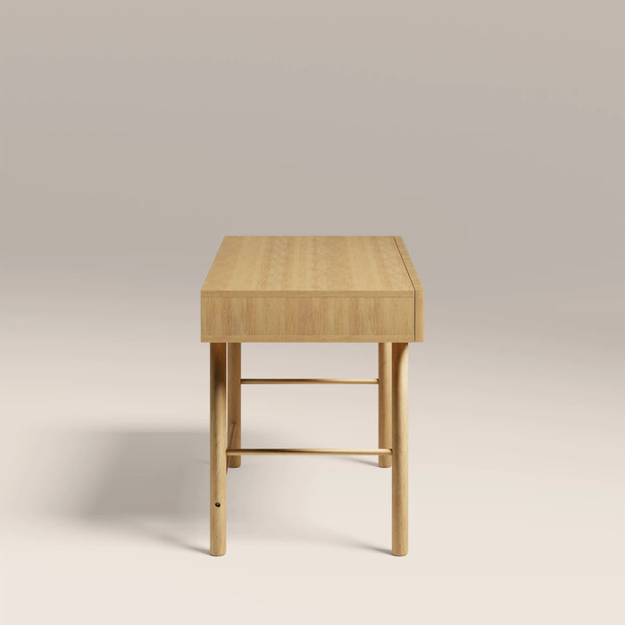 Raphael 2 Drawer Wooden Desk Oak