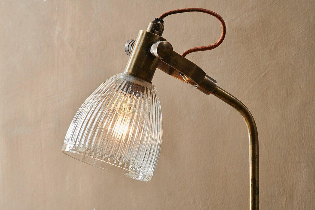 Rarni Recycled Glass Table Lamp Antique Brass