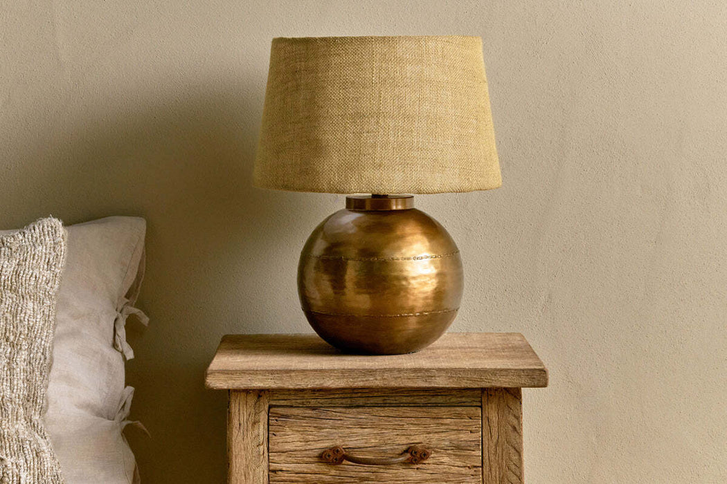 Rasan Table Lamp Antique Brass