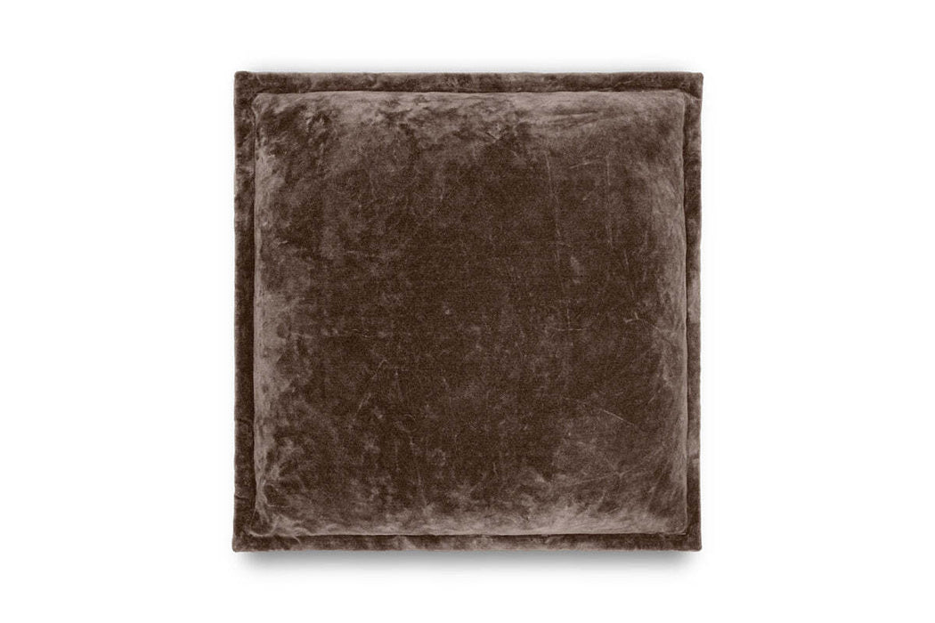 Renwal Velvet Linen Cushion Cover Brown