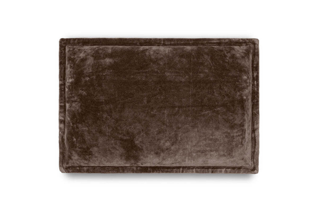 Renwal Velvet Linen Cushion Cover Brown