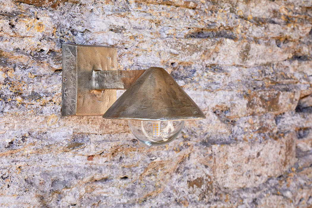 Rhya Outdoor Wall Lamp Antique Brass