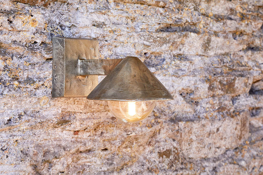 Rhya Outdoor Wall Lamp Antique Brass