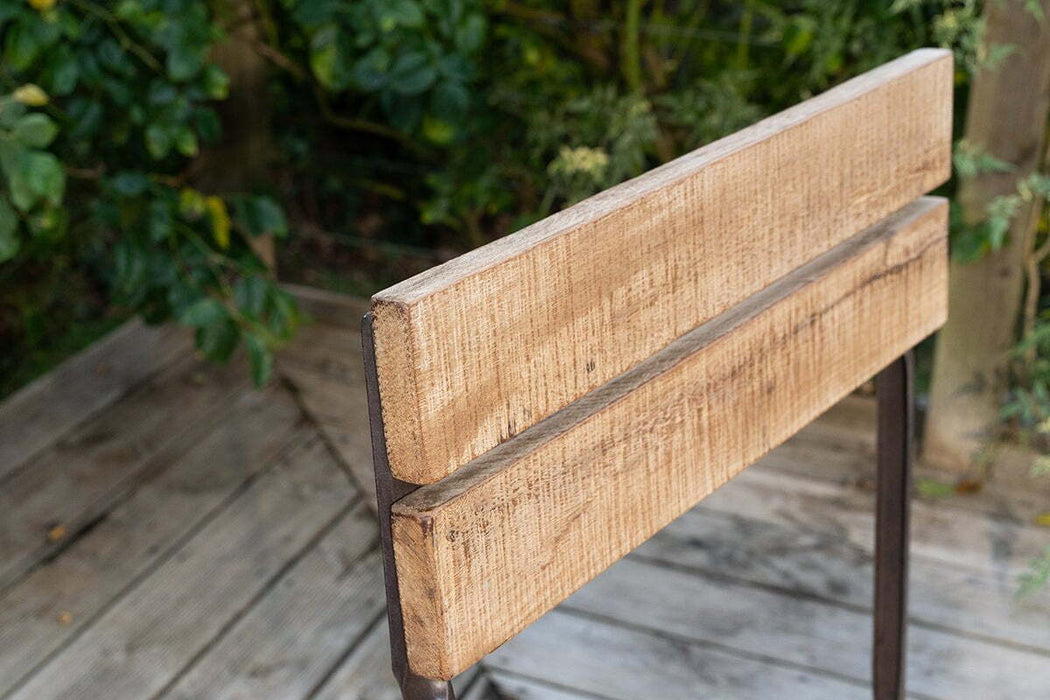 Rishikesh Reclaimed Wood & Iron Folding Chairs - Set of 2