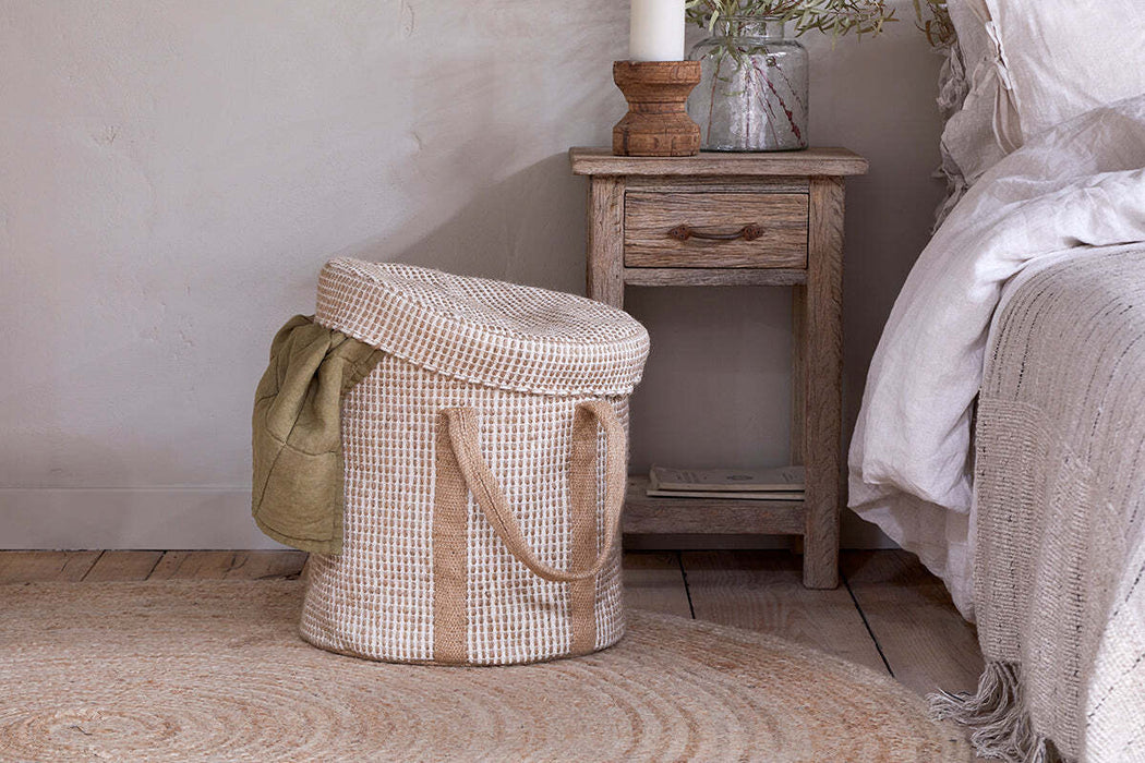 Rohia Laundry Basket Natural Cream