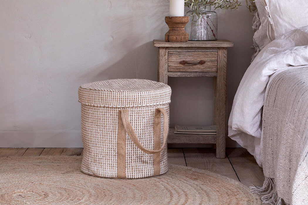 Rohia Laundry Basket Natural Cream