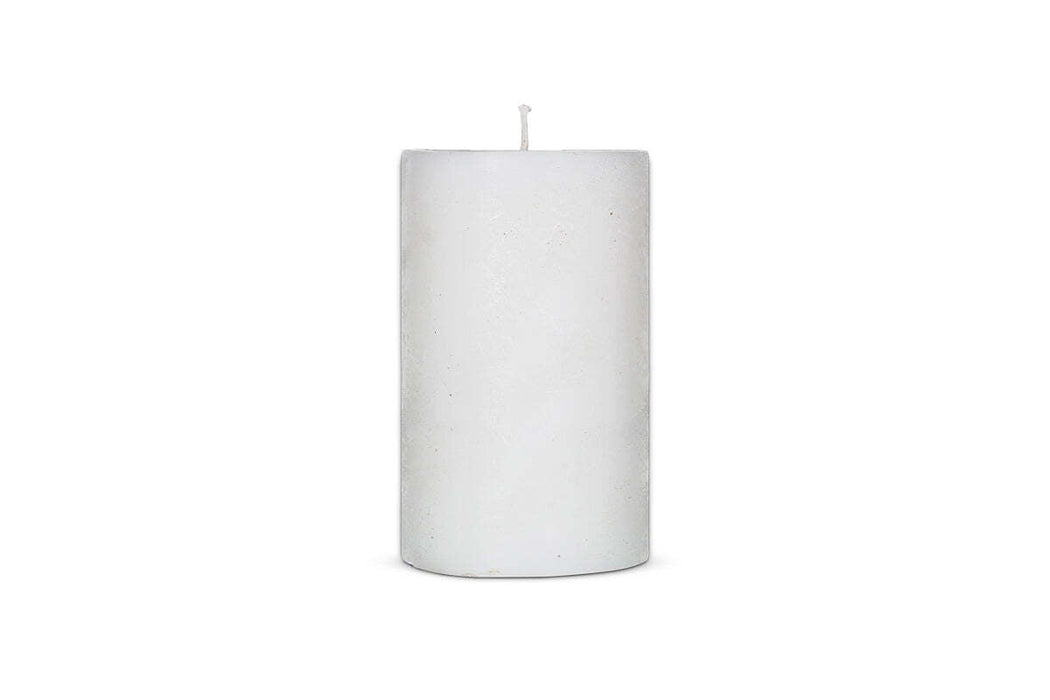 Rustic Soy Blend Pillar Candle White Large 18 X 10 Cm
