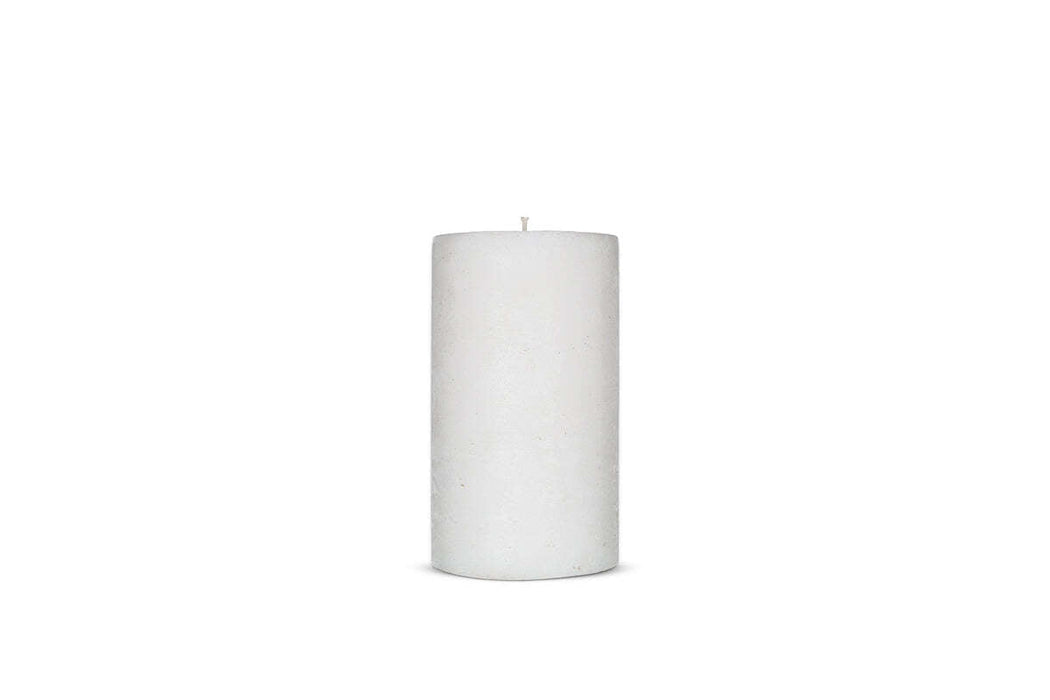Rustic Soy Blend Pillar Candle White Small 15 X 8 Cm