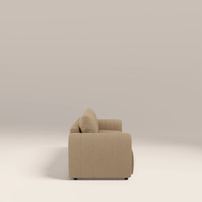 Aldbury 3 Seater Sofa Bed Speckled Latte Boucle