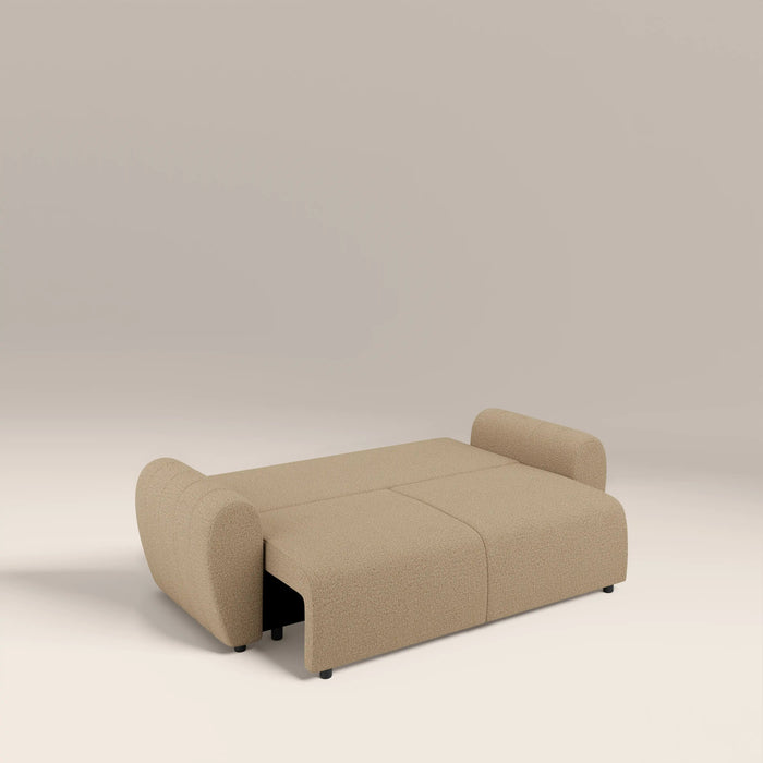 Aldbury 3 Seater Sofa Bed Speckled Latte Boucle