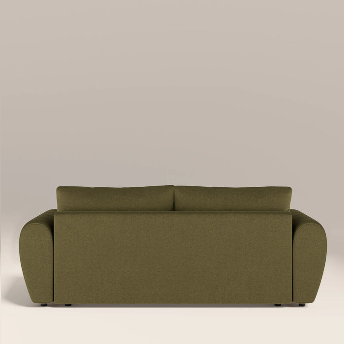 Aldbury 3 Seater Sofa Bed Moss Green Sustainable Mohair Velvet