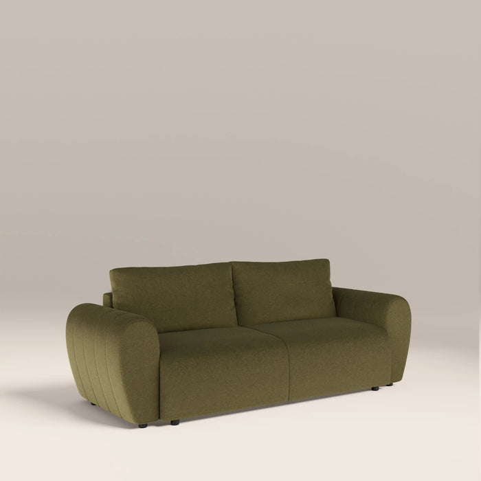 Aldbury 3 Seater Sofa Bed Moss Green Sustainable Mohair Velvet