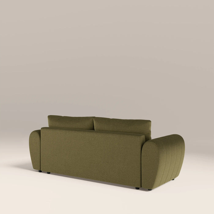 Aldbury 3 Seater Sofa Bed Moss Green Sustainable Mohair Velvet
