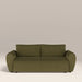 Aldbury 3 Seater Sofa Bed | Moss Green Sustainable Mohair Style Velvet
