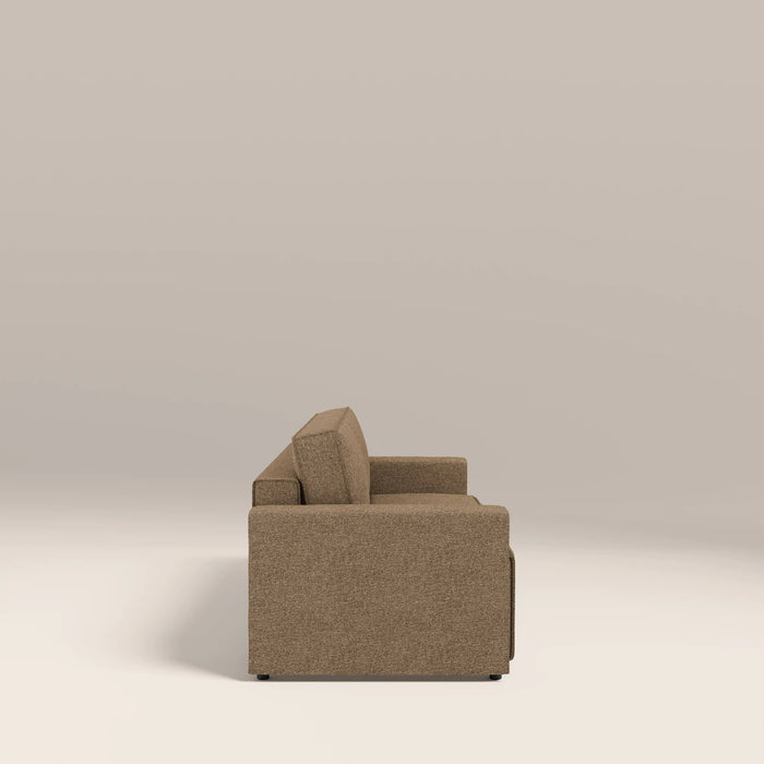Ilana 3 Seater Sofa Bed Speckled Cappuccino Boucle