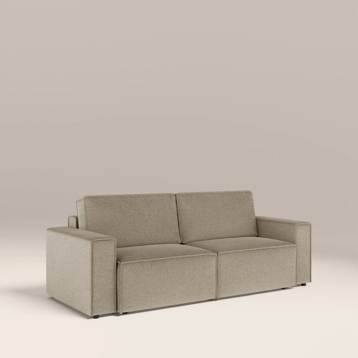 Ilana 3 Seater Sofa Bed Soft Barley Sustainable Mohair Velvet