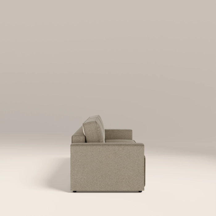 Ilana 3 Seater Sofa Bed Soft Barley Sustainable Mohair Velvet