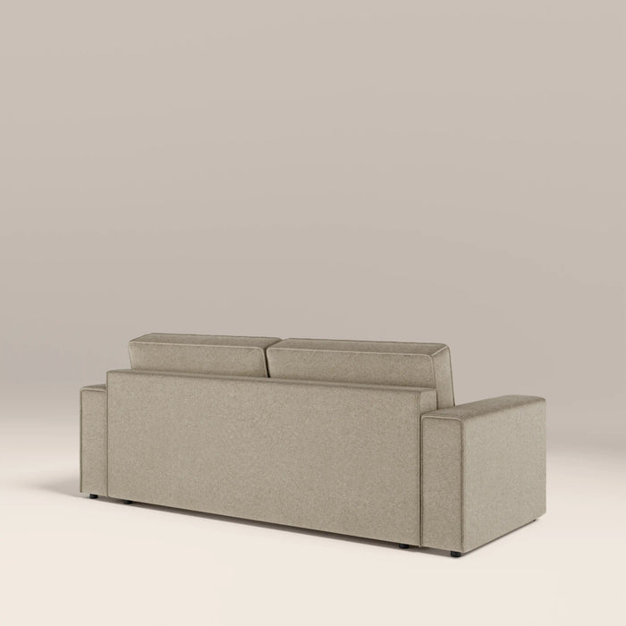 Ilana 3 Seater Sofa Bed Soft Barley Sustainable Mohair Velvet