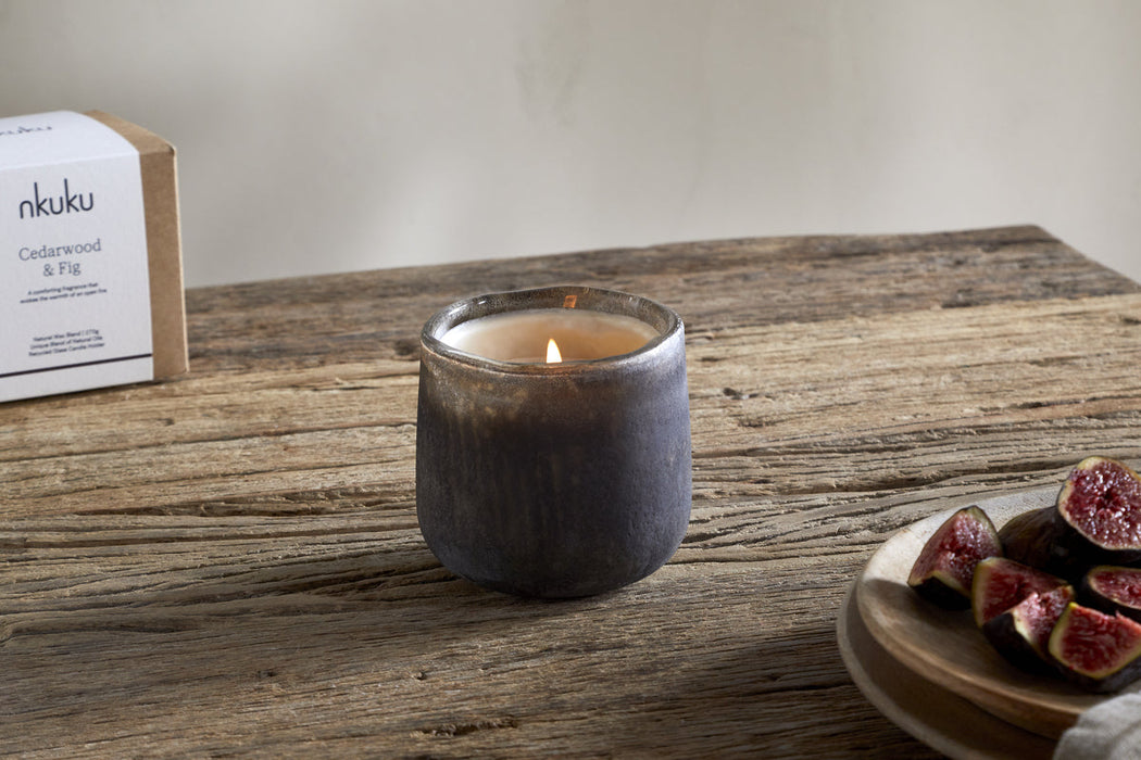 Cedarwood Fig 1 Wick Scented Candle