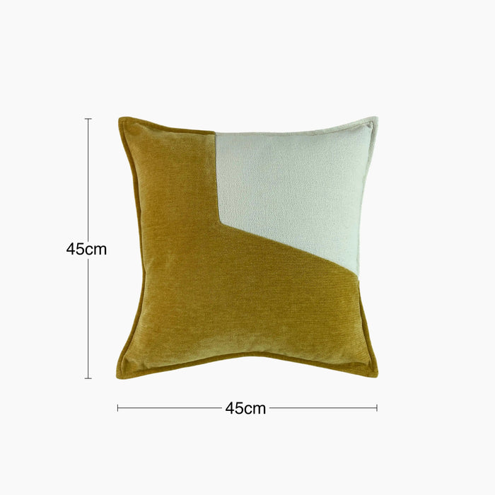 Tabby Square Cushion Whiskey Brown & Cream