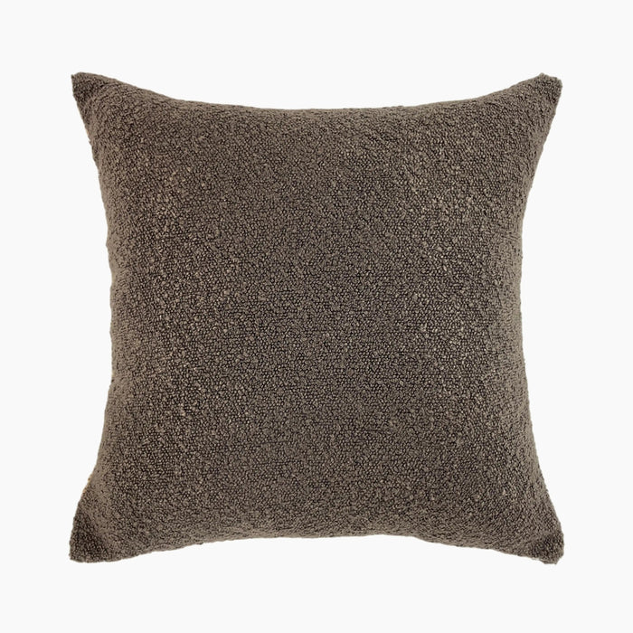 Charlie Square Cushion Latte Brown Boucle