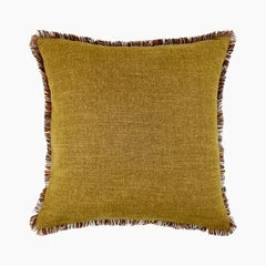 Tassa Square Cushion | Whiskey Brown