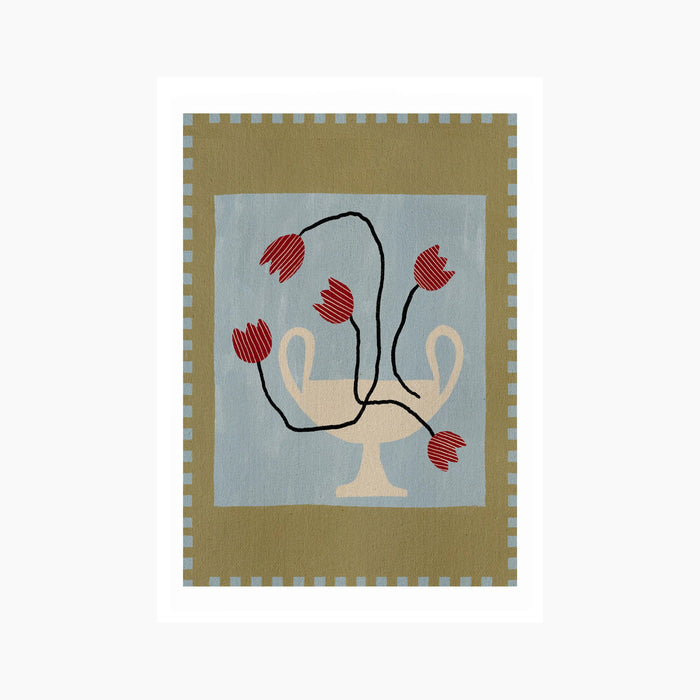 Abstract Tulips Graphic Print