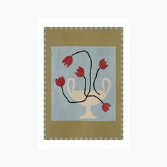 Abstract Tulips Graphic Print