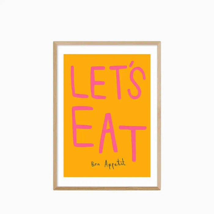 Let&39s Eat Graphic Print