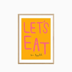 Let's Eat Graphic Print