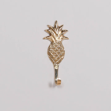 Polished Brass Pineapple Wall Hook