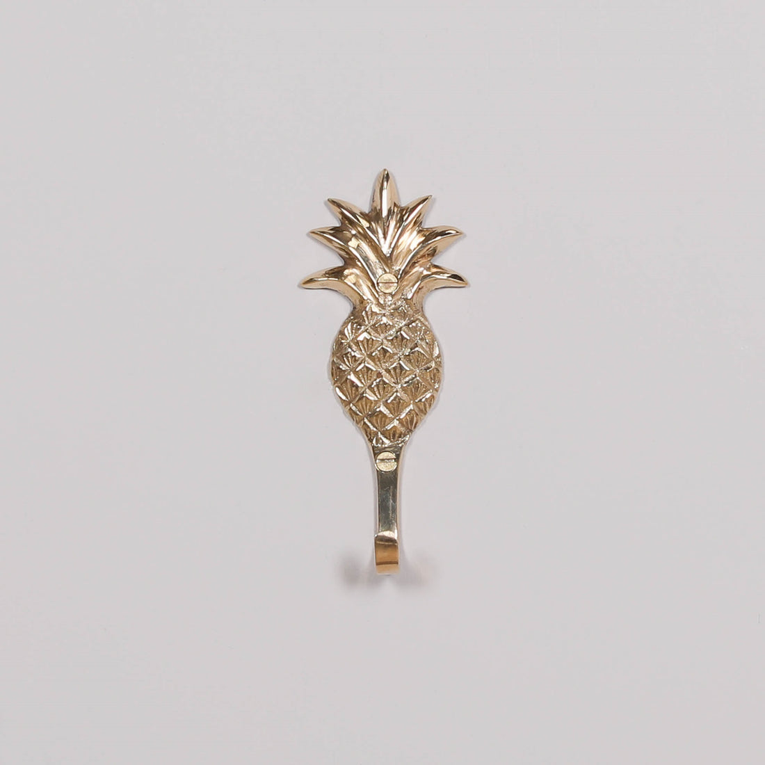 Polished Brass Pineapple Wall Hook