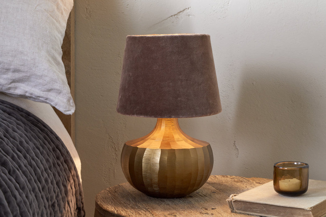 Sakiti Cast Aluminium Table Lamp Antique Brass