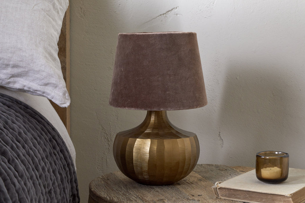 Sakiti Cast Aluminium Table Lamp Antique Brass