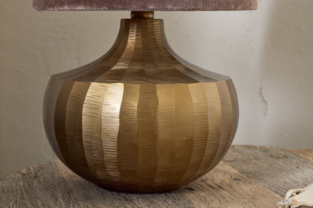 Sakiti Cast Aluminium Table Lamp Antique Brass