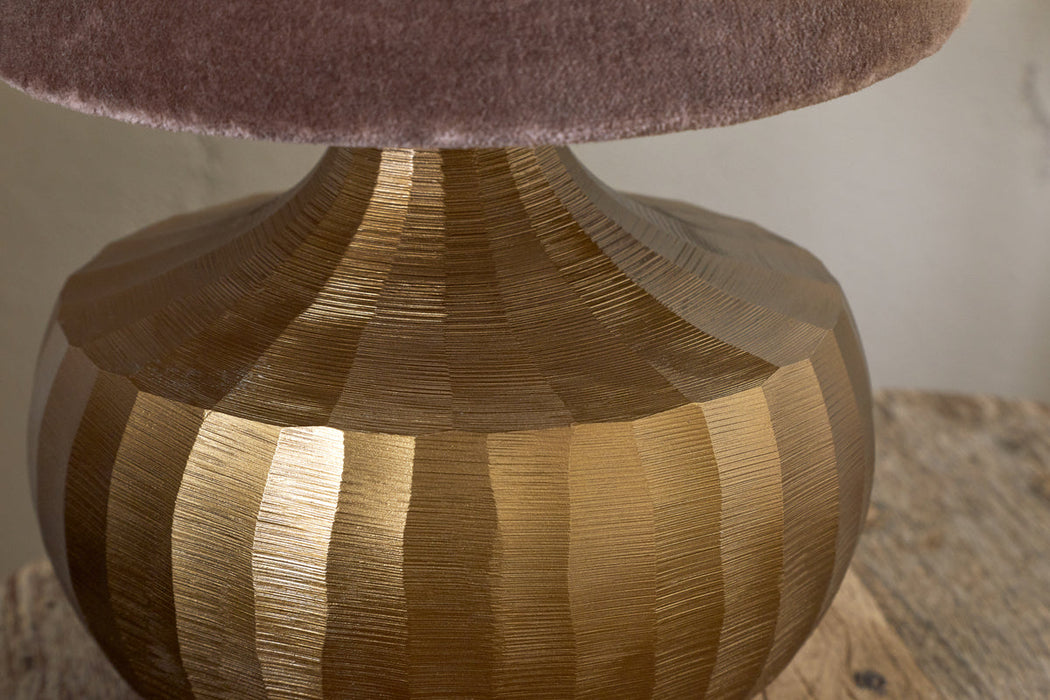 Sakiti Cast Aluminium Table Lamp Antique Brass