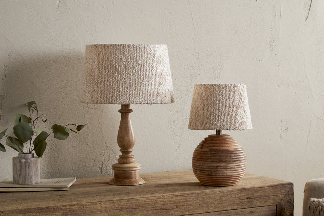 Sakiti Boucle Lampshade Off White