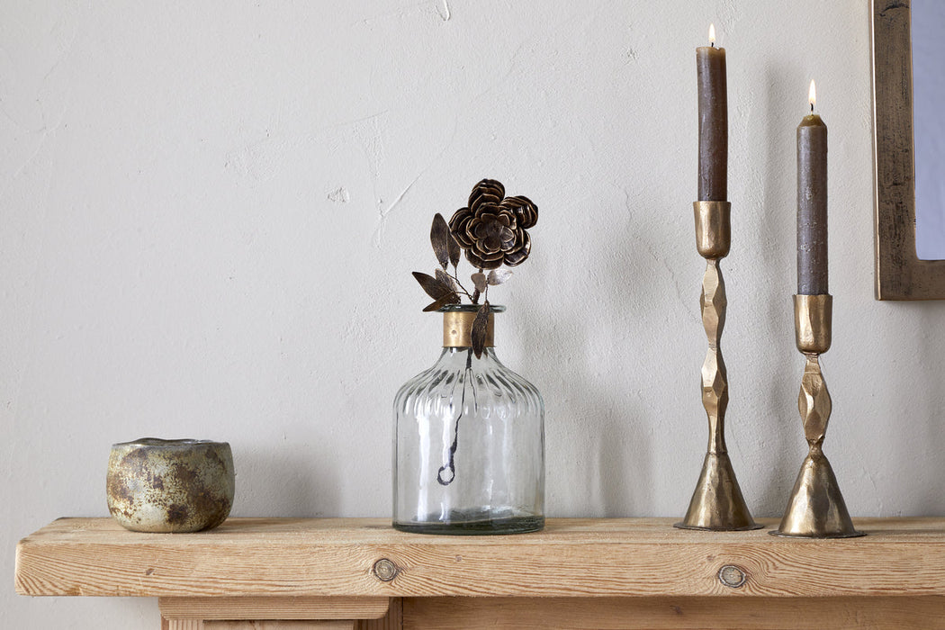 Svara Stem Rose Antique Brass