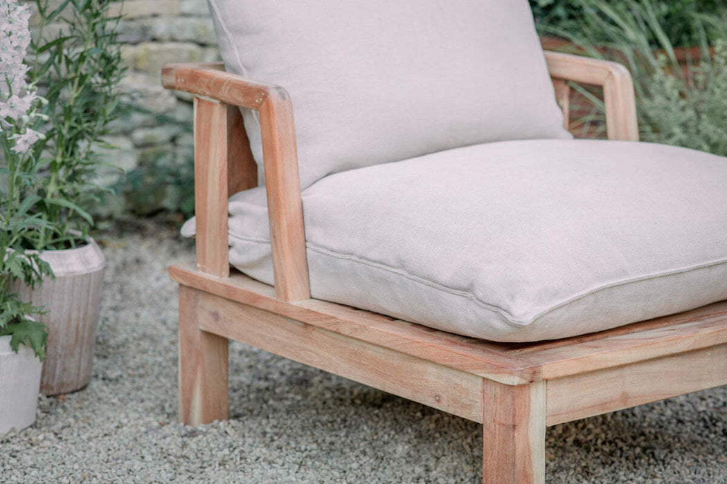 Sadhi Acacia Wood Outdoor Love Seat Natural