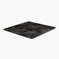 Safia Square Table Top | Black Portoro Marble Effect