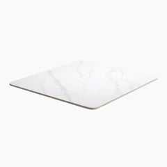 Safia Square Table Top | White Calacatta Marble Effect