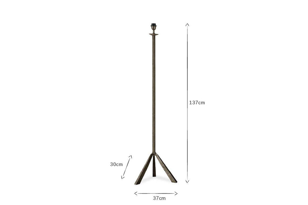 Sahhil Metal Tripod Floor Lamp Antique Bronze
