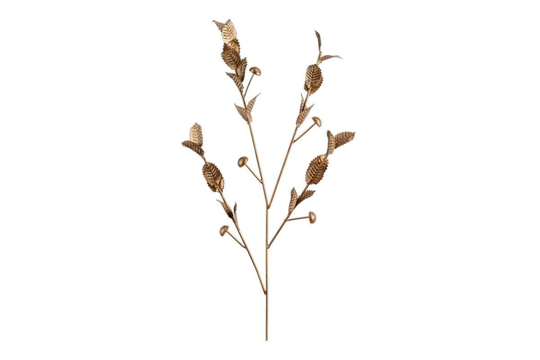 San Stem Foliage Antique Brass