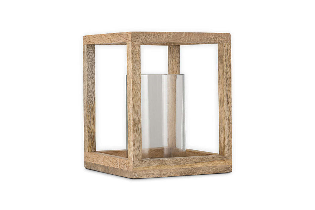 Sanora Mango Wood Lantern Natural