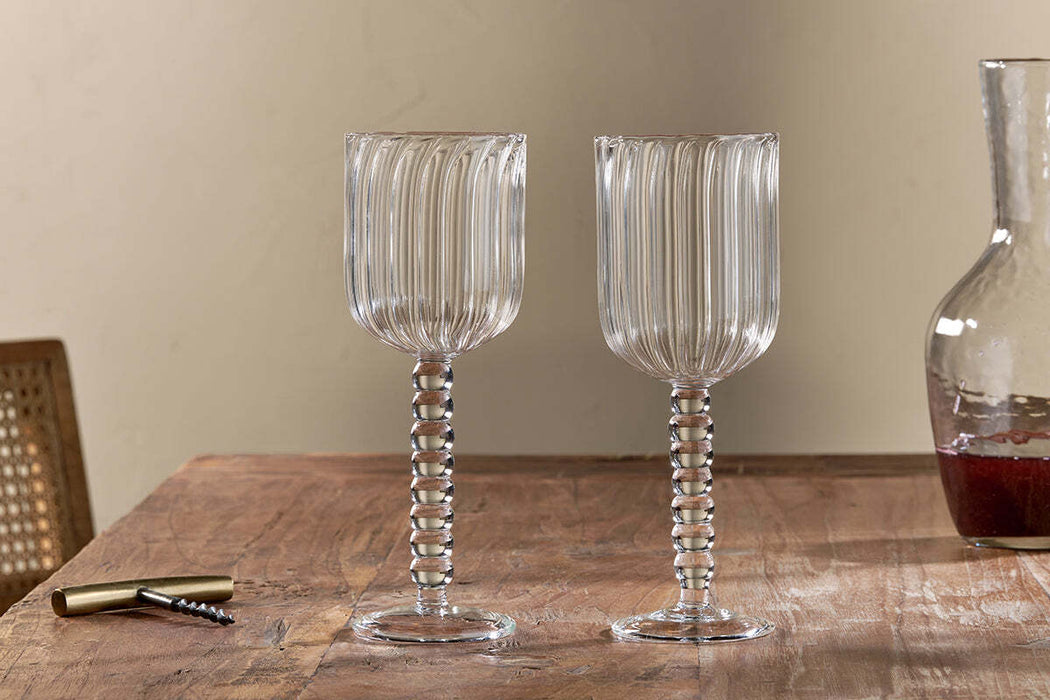 Santosa Wine Glass Clear Set Of 2